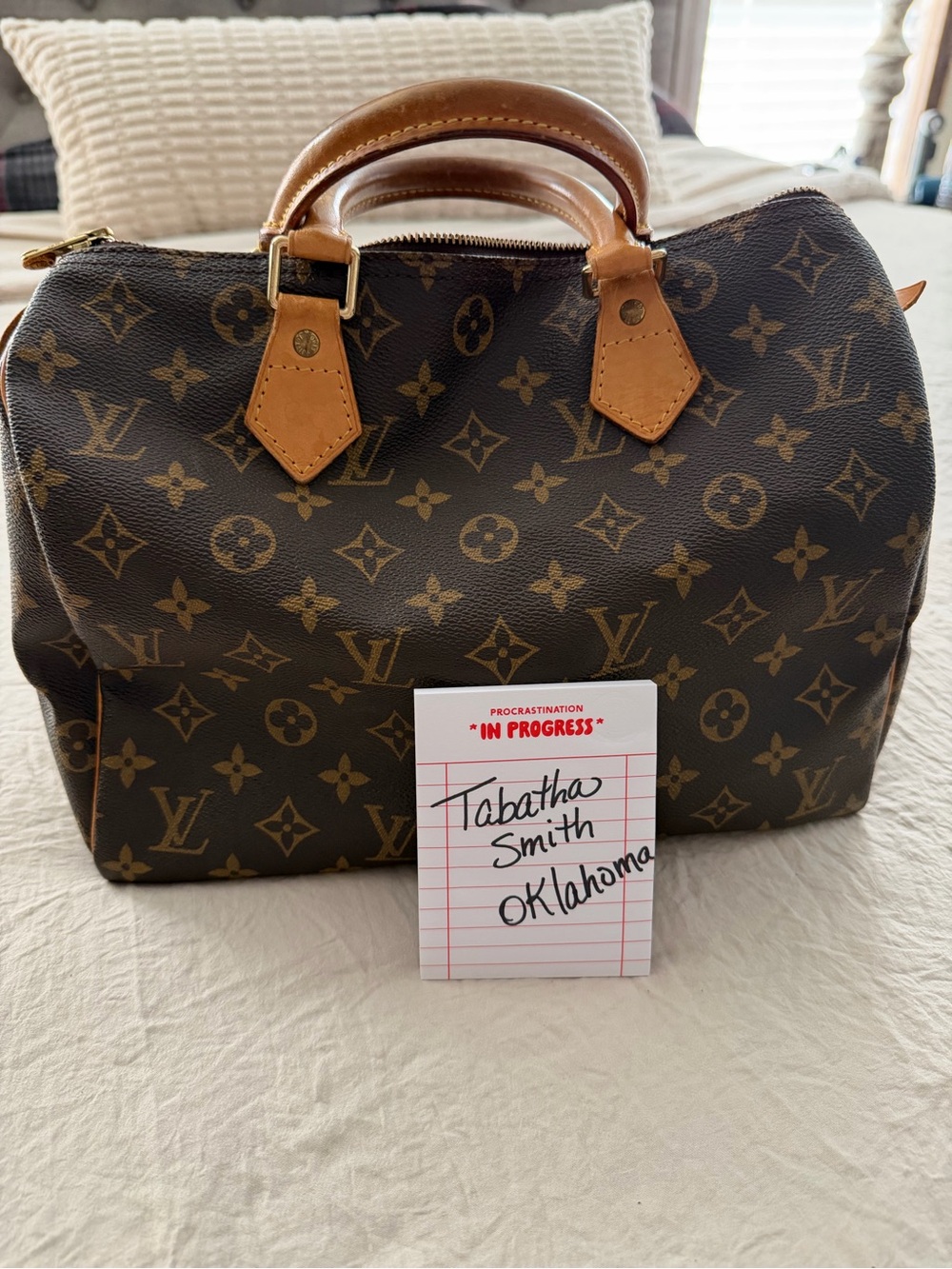Louis Vuitton Brown Monogram Canvas Speedy 30 Top Handle Satchel